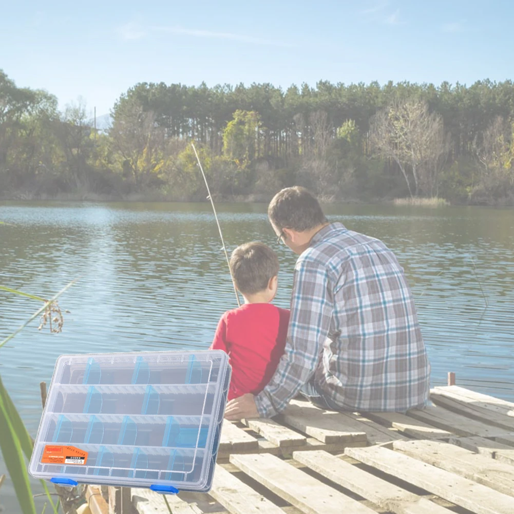Ударопрочный Рыбалка снасти Box с подставки приманки хранения Инструменты Легкий