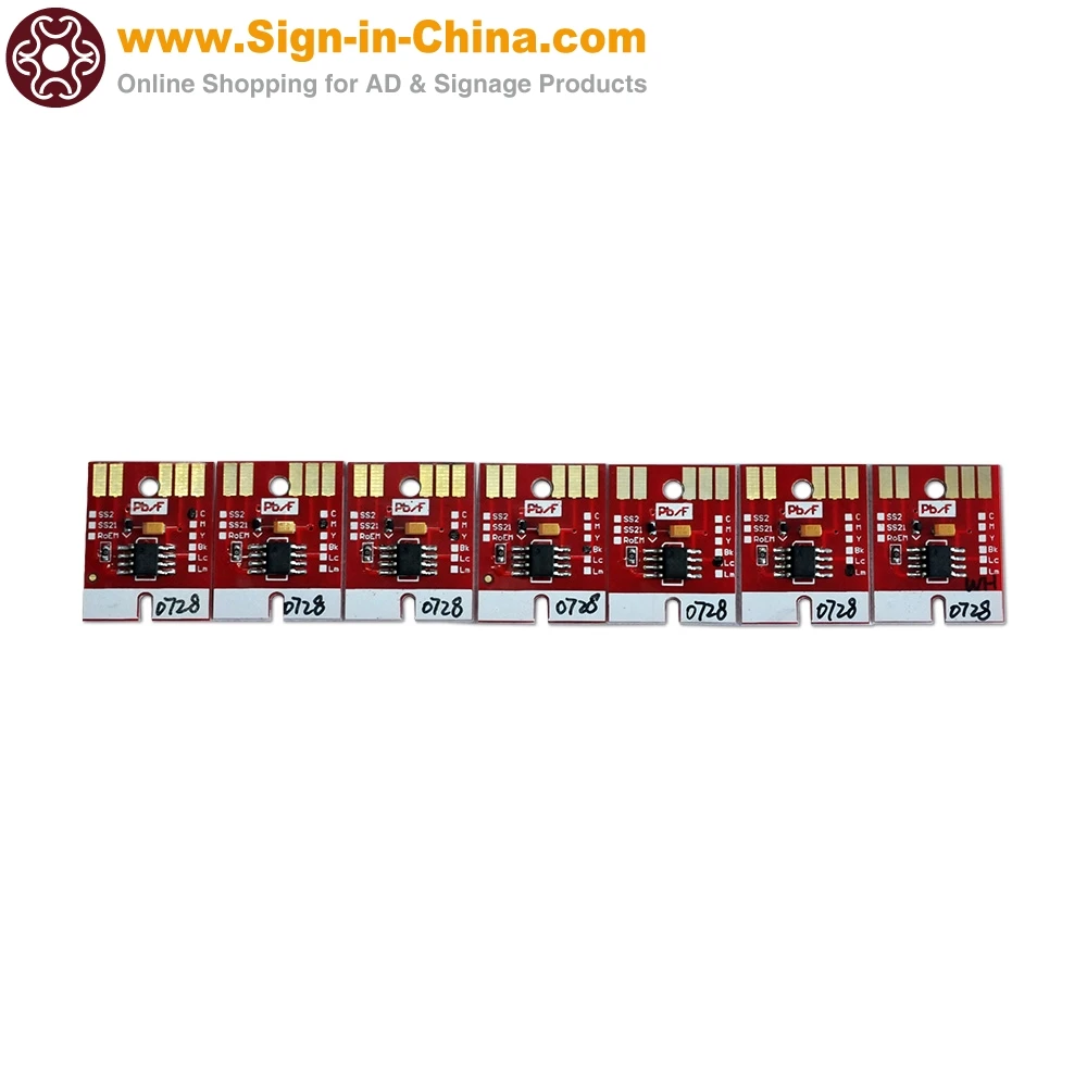 

Чип Перманентный для Mimaki LF140-0728 картридж УФ 7 цветов CMYKLCLMWh