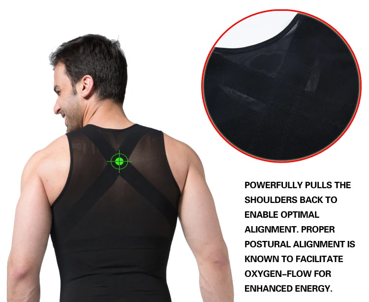 Черный белый 2017 размера плюс мужской корректирующий формирователь тела одежда