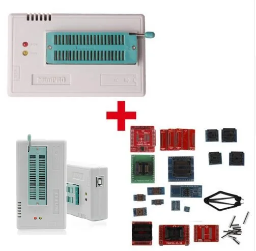 minipro TL866II плюс V8.30/TL866A V6.85 USB EEPROM универсальный программатор 10/21/24 шт IC Адаптеры для сим-карт
