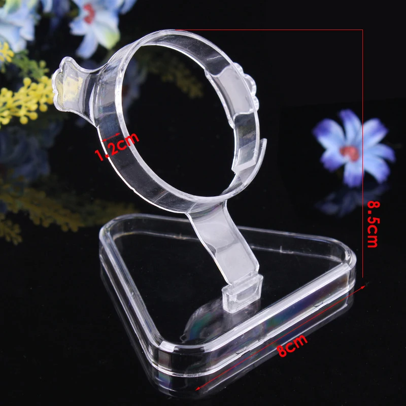 10 шт./лот оптовая продажа прозрачный пластиковый держатель для браслета