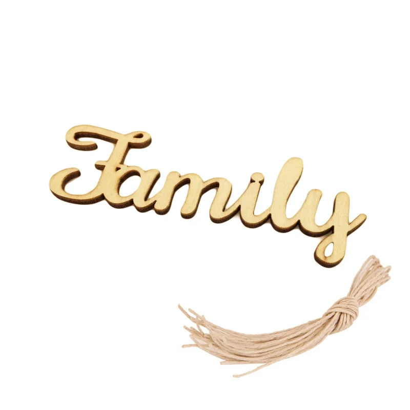 10 шт. деревянные буквы алфавита для семейных деревьев 100x40 мм | Дом и сад