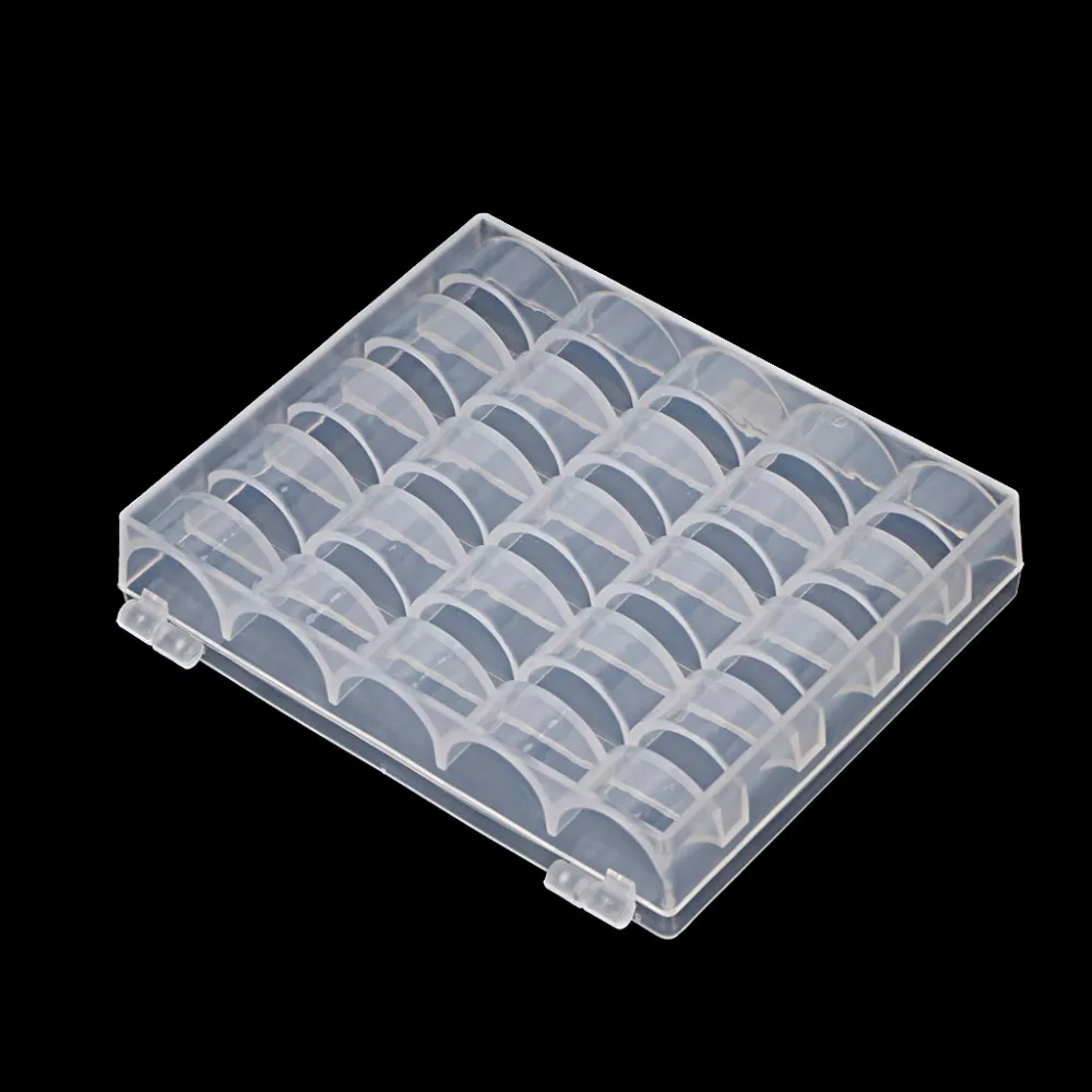 Новинка 1 шт. пустая прозрачная швейная машина чехол для катушки органайзер