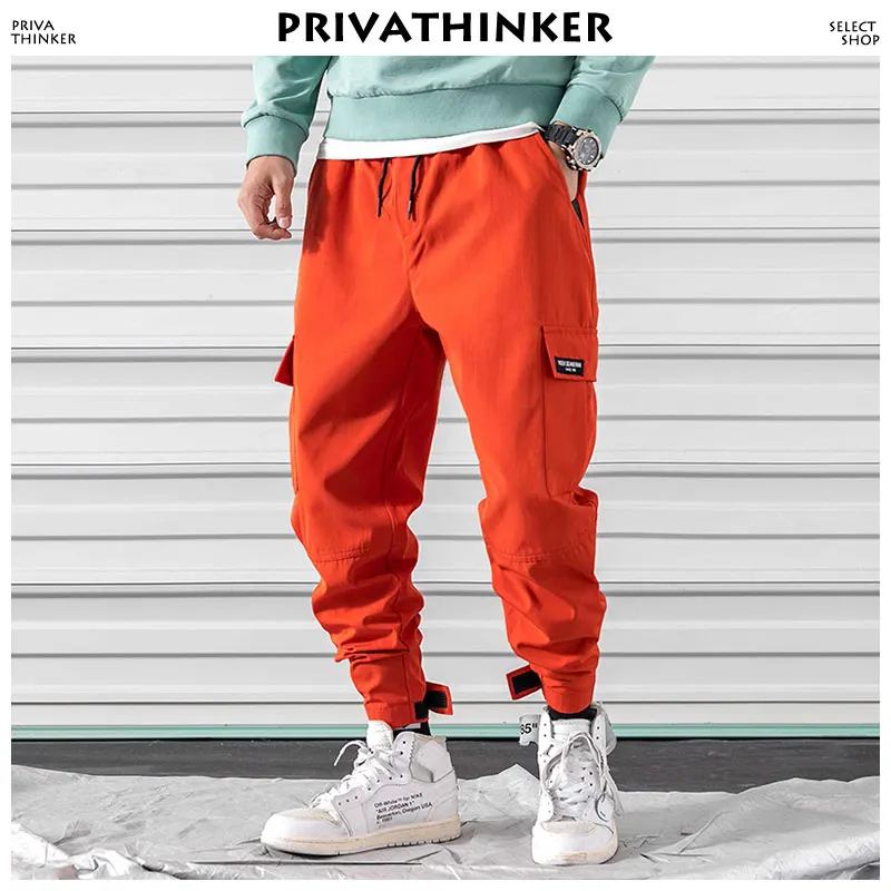 Мужские брюки карго Privathinker шаровары в стиле хип хоп корейская мода