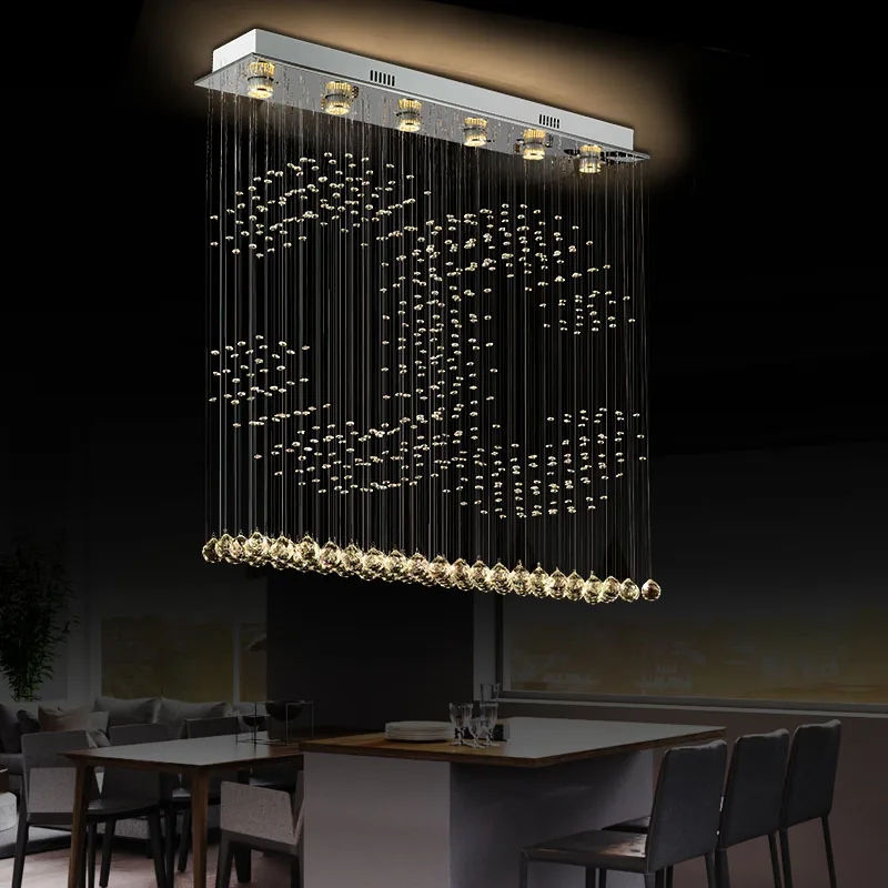 Tubor современная светодиодная потолочная лампа с двойной формой C хрустальная