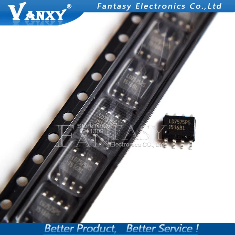 10 шт. LD7575PS SOP8 LD7575 SOP LD7575BGS лапками углублением SOP-8 LD7575APS SMD и