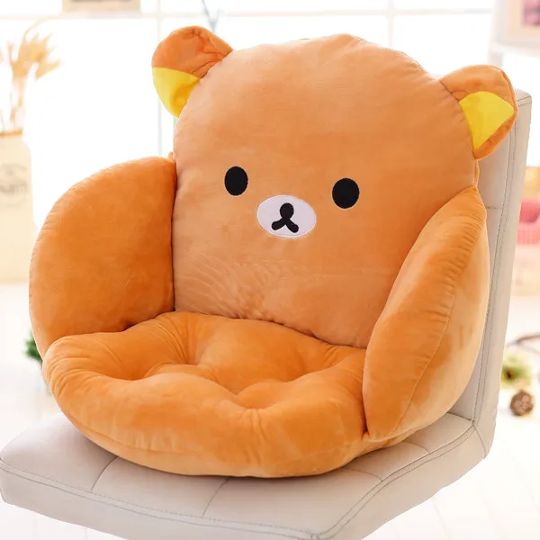 rilakkuma Милая мультяшная Подушка на стул для домашнего декора и офиса, утолщенная подушка на сиденье, диванная декоративная подушка для дома, автомобильное кресло - Цвет: rilakkuma