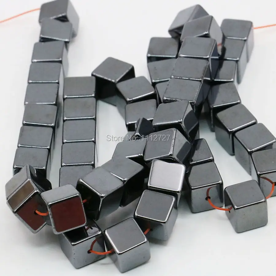 8 мм черный блок гематит свободные бусины куб Сделай Сам Изготовление ювелирных