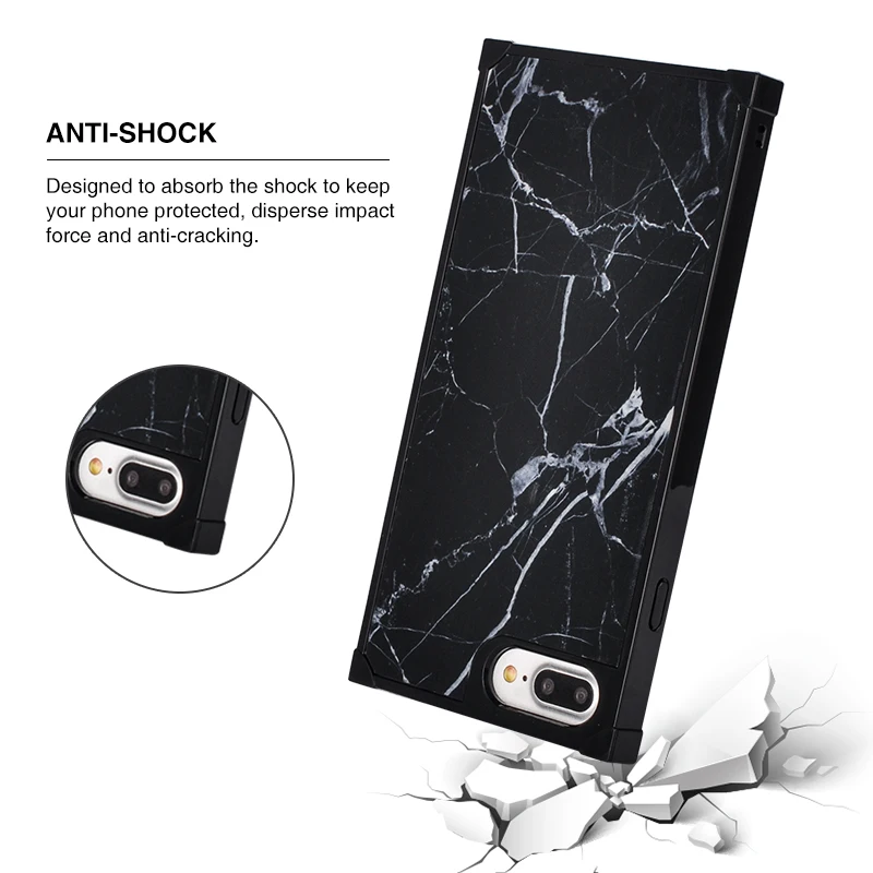 LANCASE Shockproof Case for iPhone X Marble Cover Silicone TPU Soft Phone Bags 8 7 Plus Fundas Capa Girls |