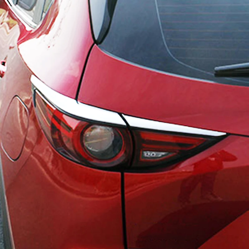 Для Mazda Cx-5 Cx5 2nd Gen KF 2017-2021 хромированный задний фонарь крышка лампы отделка бровей