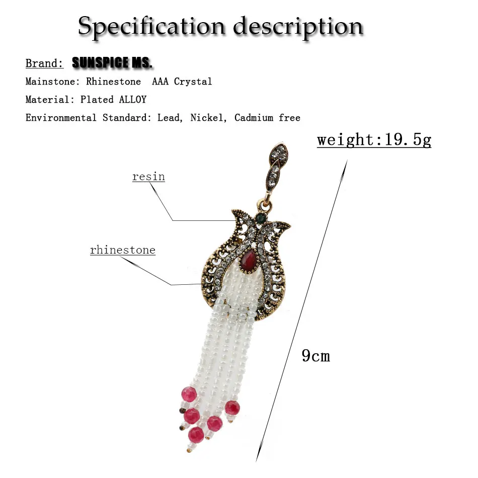 SUNSPICE MS длинные африканские бусины комплект ювелирных изделий нигерийские