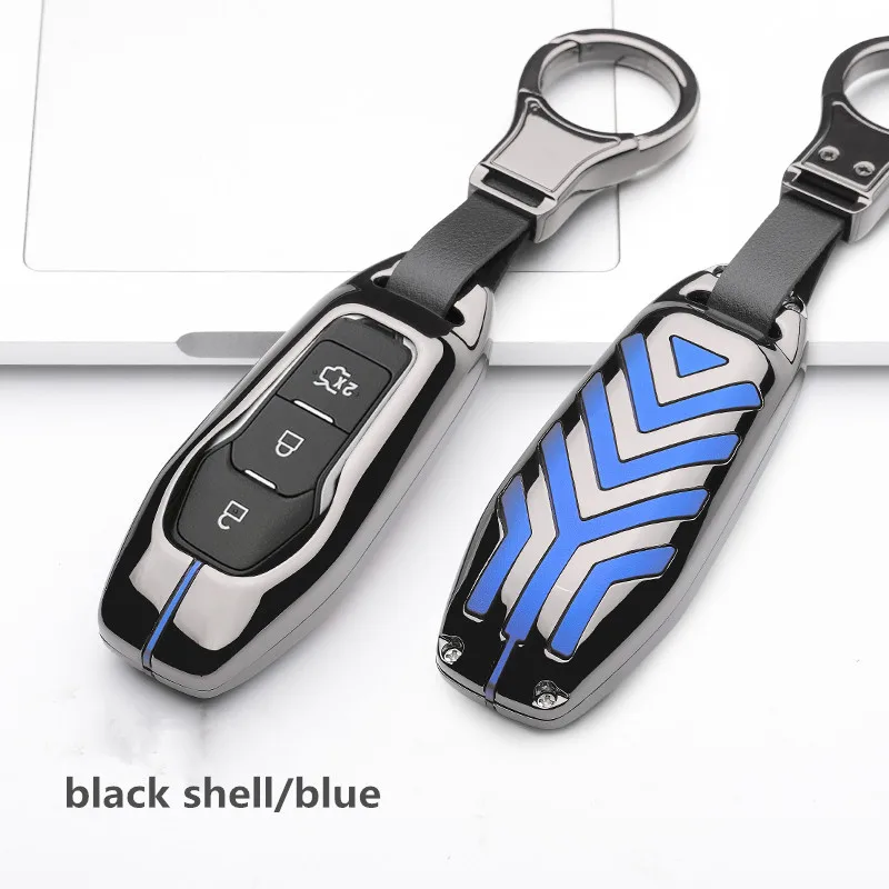Сплав цинка ключа автомобиля крышка чехла для Ford Ranger Fusion эскорт Mondeo Galaxy S-Max Explorer