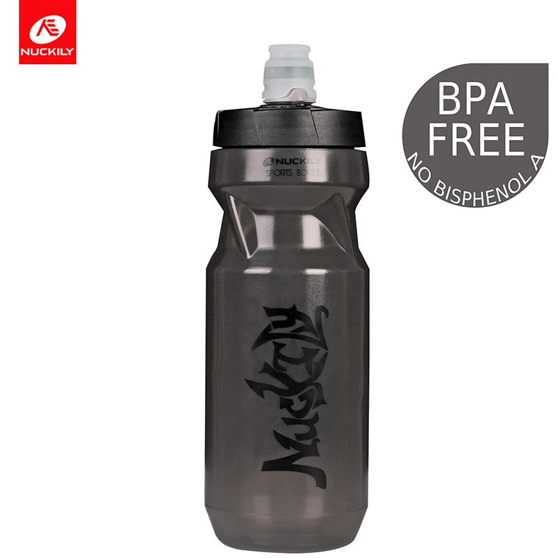 gray NUCKILY велосипедная бутылка для воды BPA велосипедная бутылка 610 мл портативный чайник герметичная чашка Спортивная бутылка для питья Велосипедное оборудование - Цвет: gray