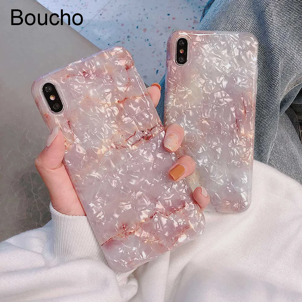 Мягкий мраморный чехол для iphone 11 Pro max XS MAX XR 6 S 7 8 Plus X Модный милый мультяшный |