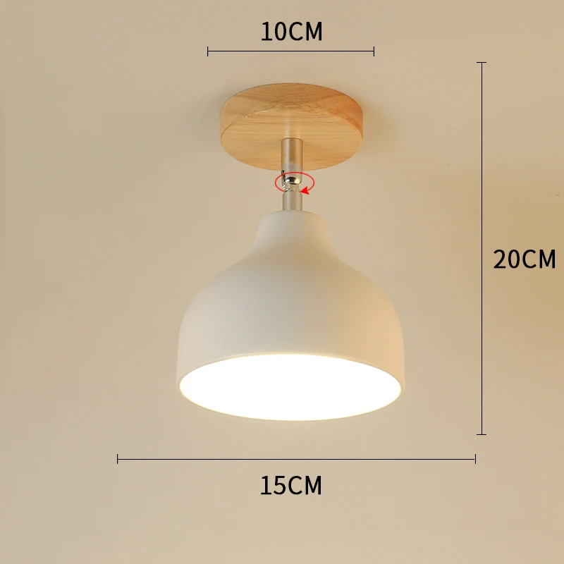 21 no bulb Современные светодиодные потолочные светильники для гостиной спальни скандинавские светодиодные потолочные лампы деревянные лампы для коридора прикроватный Бар Кухня E27 - Цвет корпуса: 21 no bulb