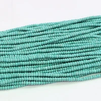 new fashion blue calaite turquoises stone beads 24mm faceted rondelle abacus shape diy jewelry loose beads 15inch b559