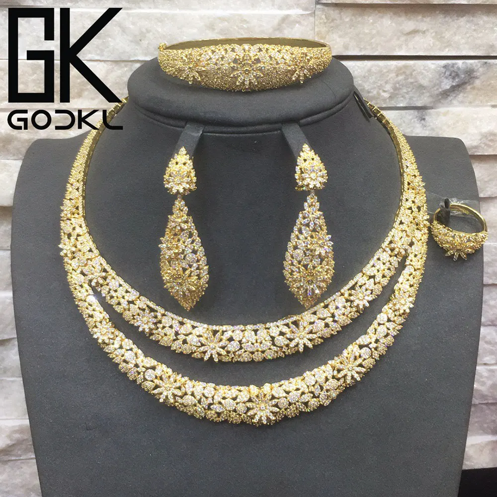 Скидка 50% предложение GODKI роскошный женский комплект африканских ювелирных