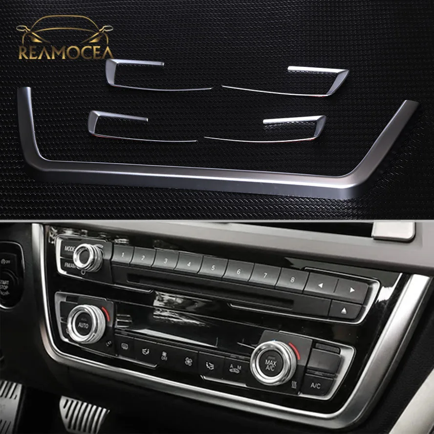 Reamocea 1 комплект серебро хром приборной панели консоли Накладка для BMW 3 4 серии F30 F31