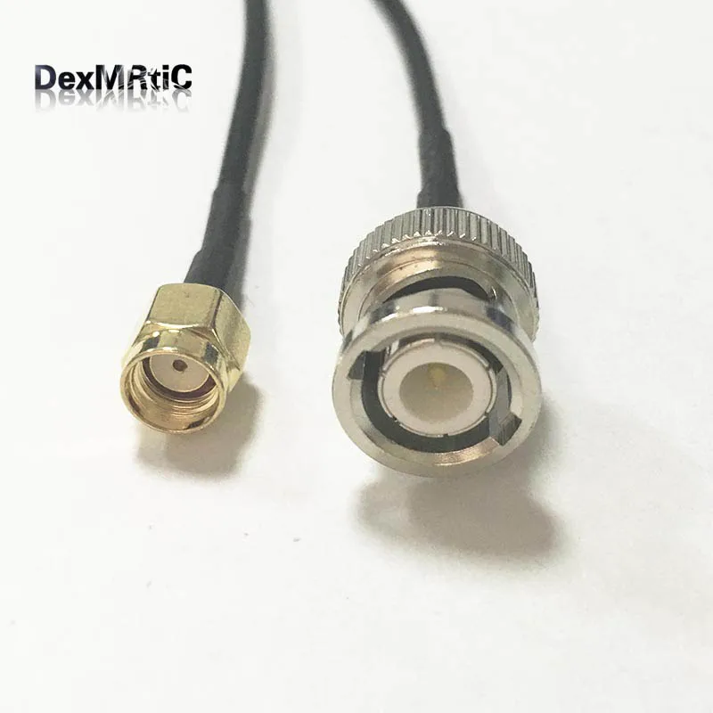 1 шт. Новый BNC штекер к RP SMA гнездовой штырь RG174 коаксиальный кабель Pigtail 20 см