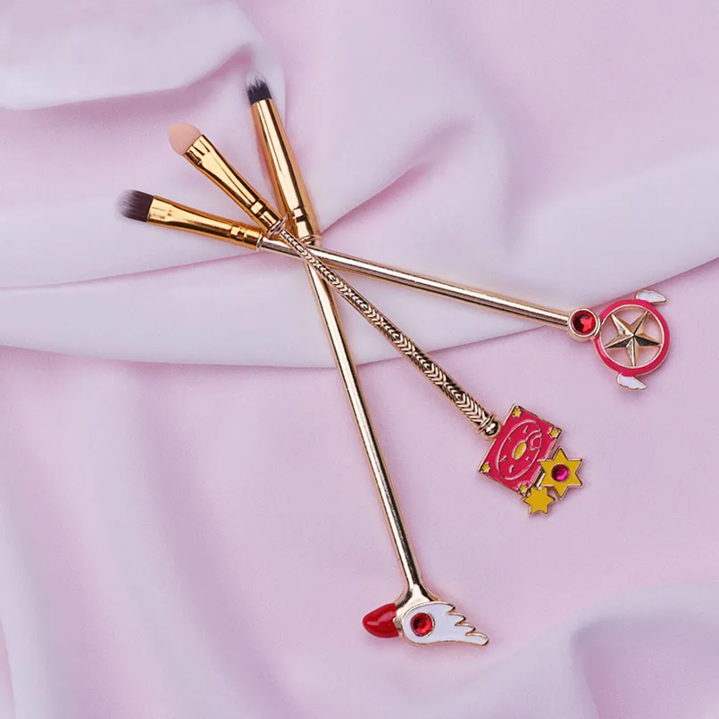 6 шт. набор кистей для макияжа волшебная Веерная свободная кисть пудры лицо глаз