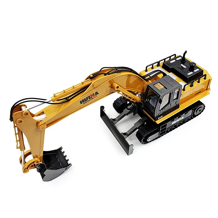 HUINA игрушки 1510 1:16 RC Автомобиль 2 4 GHz 11CH сплав экскаватор RTR механический звук
