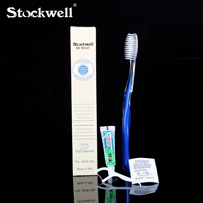 40 Sets hotel room boxed fur travel toothpaste two-in-one toiletries disposable toothbrush | Красота и здоровье