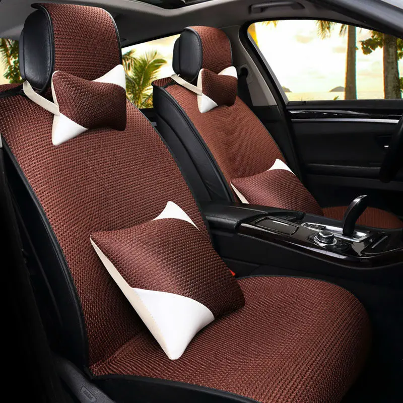 Набор подушек для автомобильного сиденья из ледяного шелка Ford Focus Mondeo Transit Custom Fiesta
