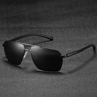 summer hd polarized men fashion copper sunglasses classic brand driving sun glasses metal frame driving rimless oval sunglasses