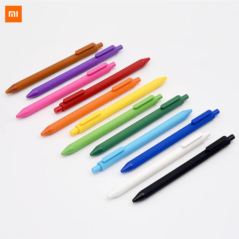 Xiaomi KACO гелевая ручка Шариковая Для школы Официальный знак радуги черные чернила для ручки 12 шт./лот