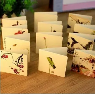 Бесплатная доставка! 1 партия = 56 шт.! Необычные поздравительные открытки в