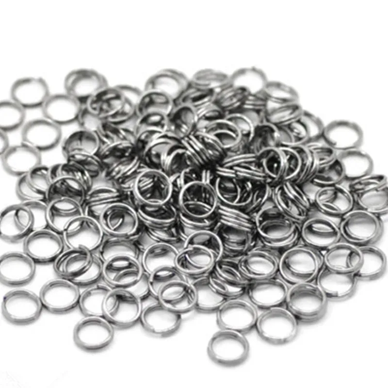 5000 шт. соединительные кольца с двумя петлями из металлического сплава Ювелирная