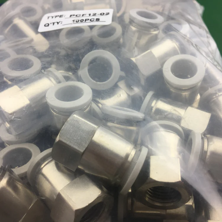 

PCF16-03 PCF16-04 PCF16-06 Pneumatic Straight thread through internal thread connector