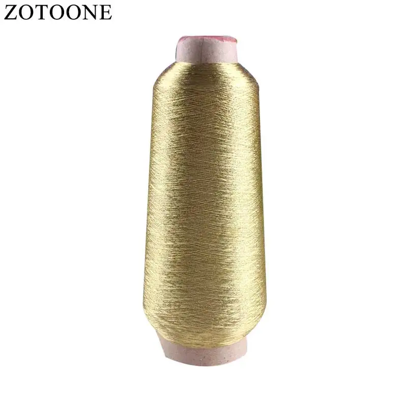 ZOTOONE 3500 м/катушка металлическая швейная нить Золотая машинная Пряжа вышивка