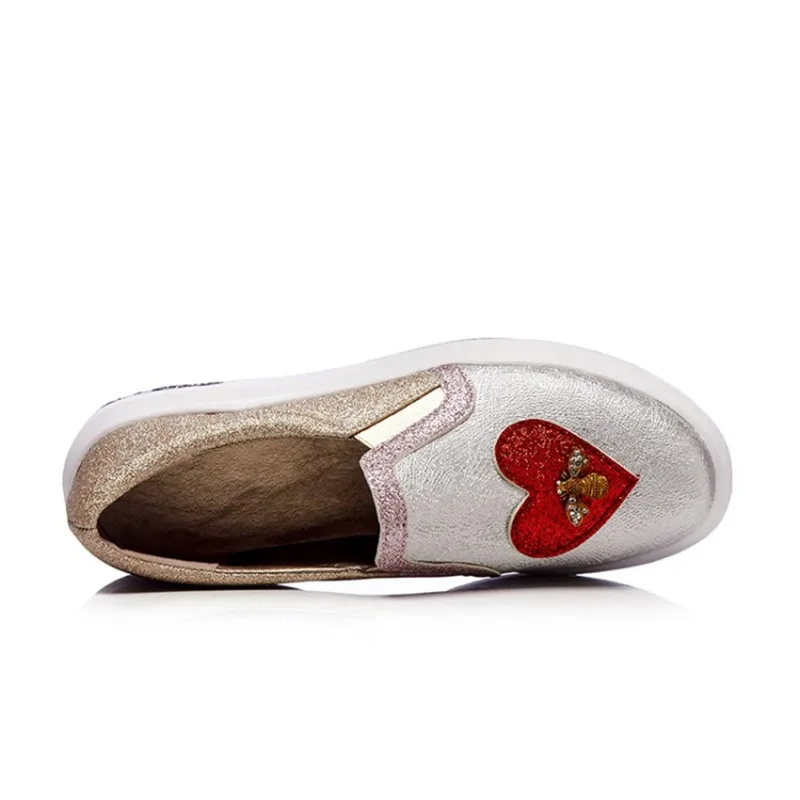 Шикарные криперы с кристаллами Новинка 2019 года обувь на платформе женские