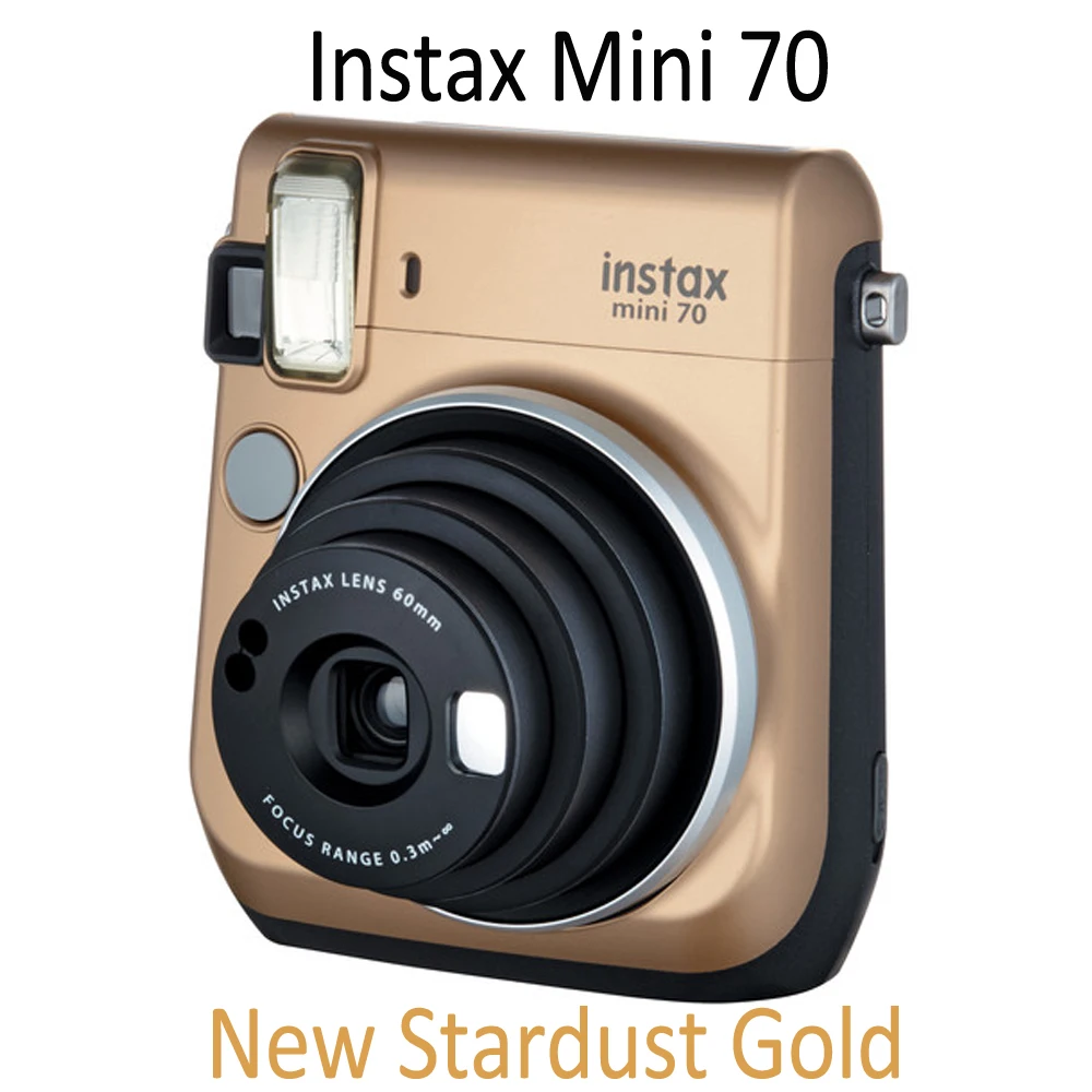 Fujifilm Fuji Mini 70 Instax Фильм Фото Камера Stardust золото Цвет с бесплатным подарком для Мини