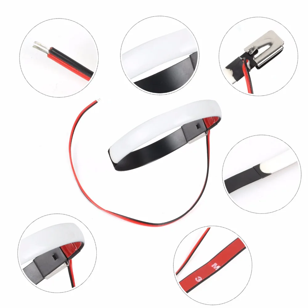KEYECU 2x White Motorcycle Fork Turn Signal/Running Light Kit w/ For Bike | Автомобили и мотоциклы