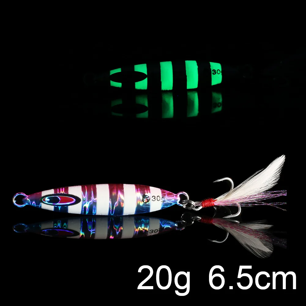 QXO светящаяся жесткая Приманка Товары для рыбалки джиг металлический кальмарный воблер гольян зимний морской ледяной рыболовный свинец Микро Утка Спиннер приманка - Цвет: M-20g