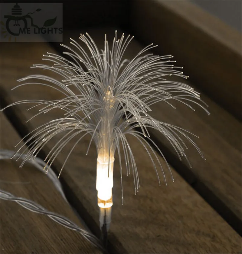 20 светодиодных батареек гирлянды волоконно-оптические цветы сказочные огни