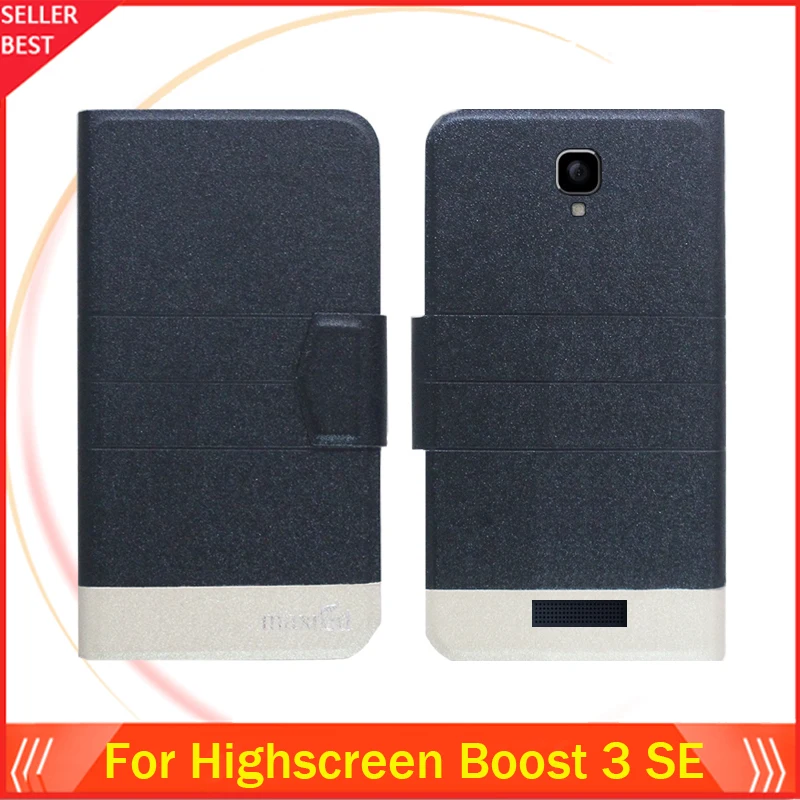 5 цветов супер! Кожаный чехол для телефона Highscreen Boost 3 SE с откидной крышкой