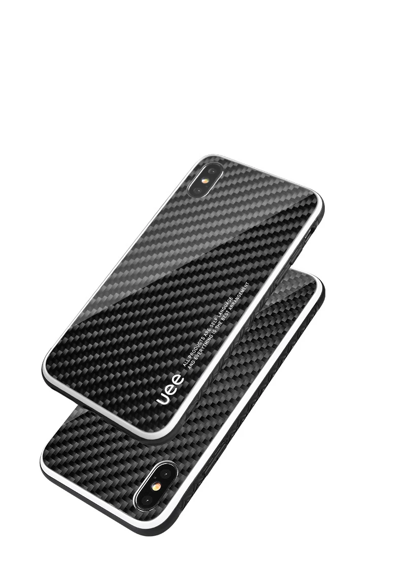 3 в 1 Настоящее Углеволокно для iphone X XR XS MAXCase ультра-легкий Чехол для мобильного телефона чехол для Apple iphone 8 7 6s Plus карбоновый чехол