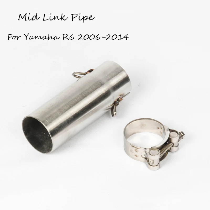 

Hot Sale For Yamaha R6 2006-2014 Exhaust Middle Pipe 51mm Motorcycle Exhaust Muffler Mid Link Pipe Moto Escape Modify Slip On