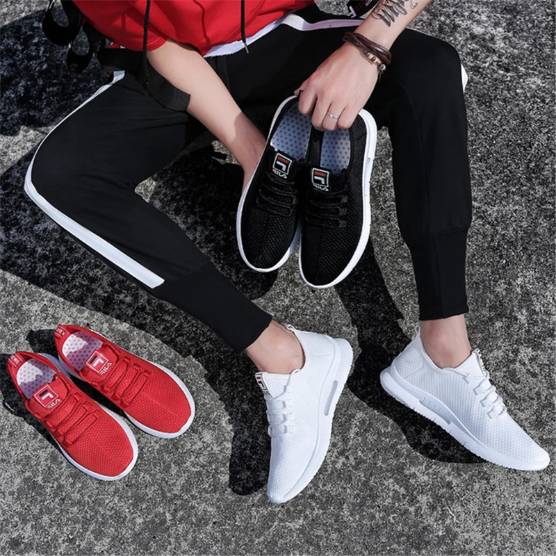 Мужские тканые кроссовки на лето и осень дышащие удобные со шнуровкой хит продаж