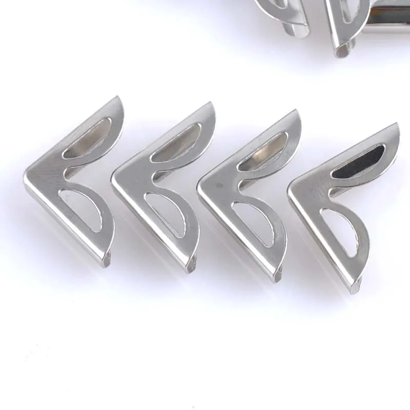 Серебристые Металлические углы для книг скрапбукинга фотоальбомов меню