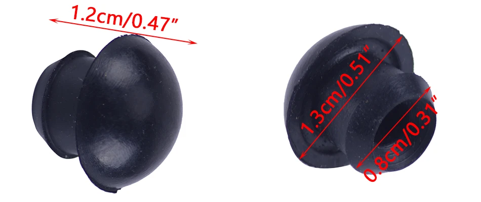 beler Car Accessories Universal Black Rubber Auto Parts 2 tons Hydraulic Horizontal Jack Rod Filler Plugs Plunger