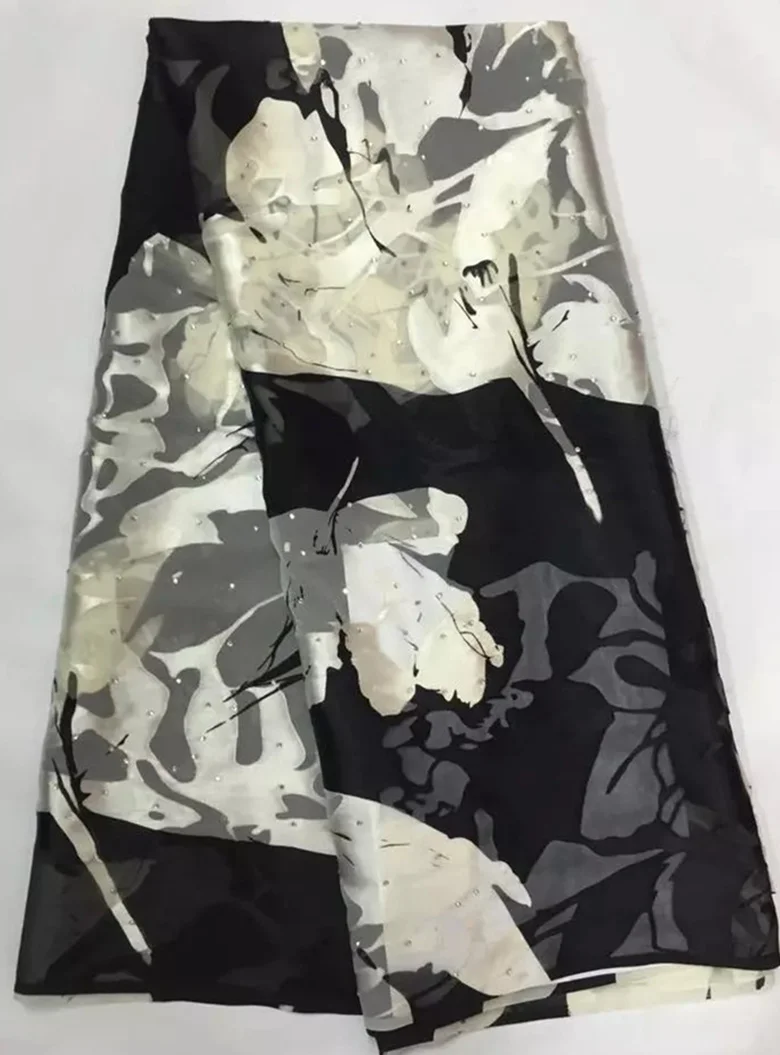 4 5 метра чудесная шелковая кружевная ткань сатин для платья хорошего качества