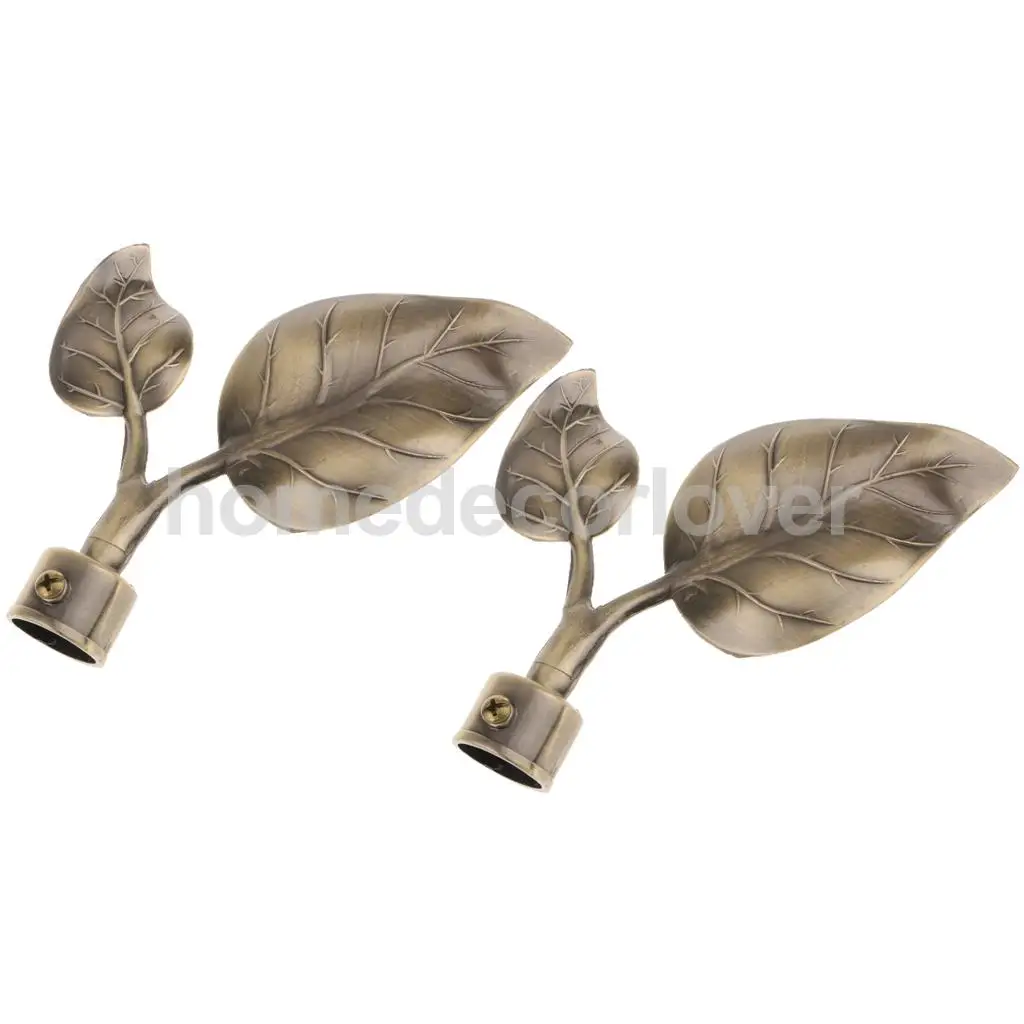 Type 3 - Bronze 2 шт. декоративный карниз для занавесок, кронштейн для занавесок, карниз для оконной обработки, оборудование - Цвет: Type 3 - Bronze