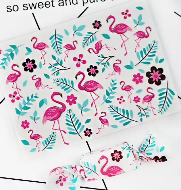 4Flamingo 100 шт./компл. выпечки Упаковка Nougat упаковочная Бумага Свадебная конфетная сумка Упаковка упаковочных материалов, Чай вечерние Еда Класс масло Бумага - Цвет: 4Flamingo