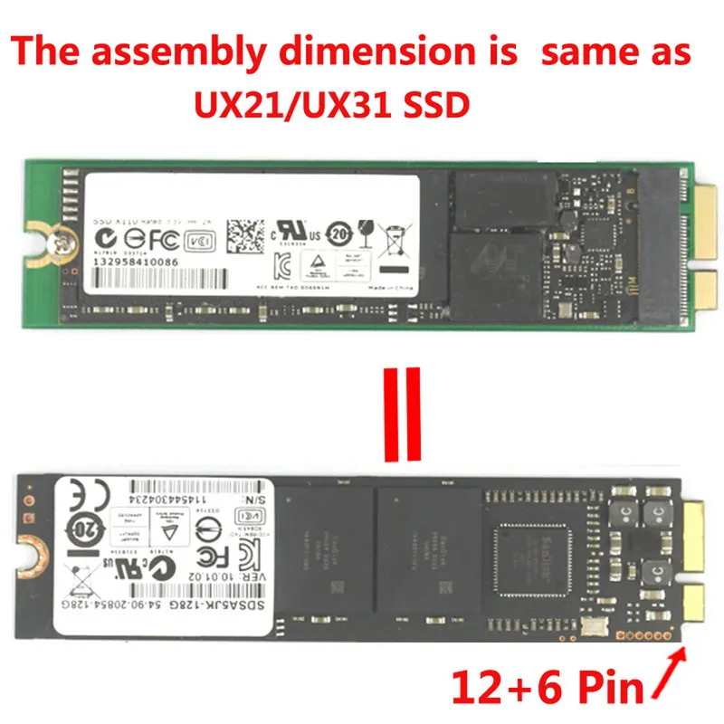 Адаптер M.2 (NGFF) SSD на 18-контактный SSD-адаптер для ноутбука твердотельный диск