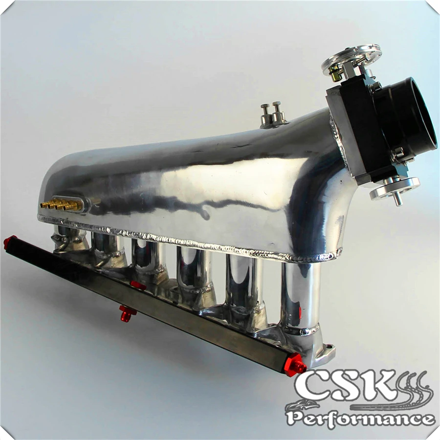 Intake Manifold Plenum +Universal VQ35TPS 80mm Throttle body Fits For BMW E30 M20 320i / 325i 1987-1991 | Автомобили и мотоциклы