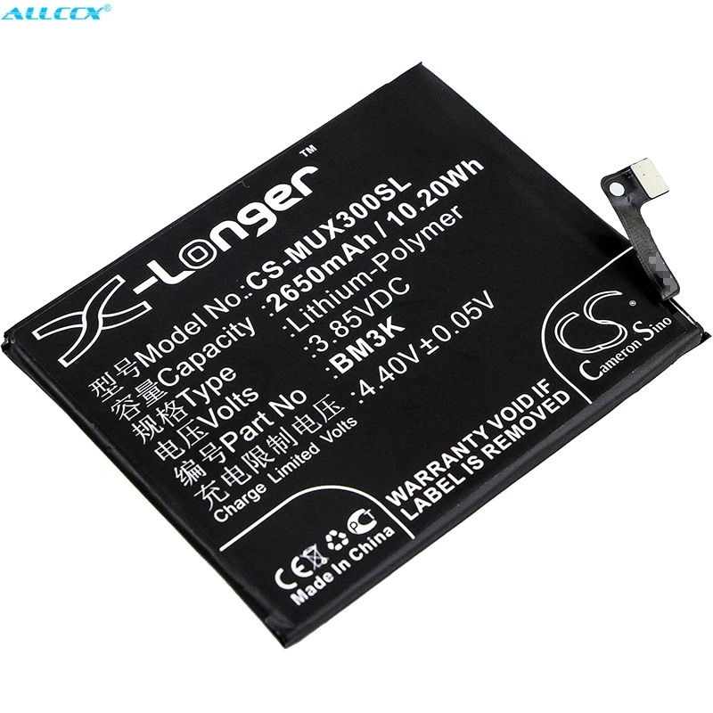 Аккумулятор Cameron Sino BM3K на 2650 мА · ч для Xiaomi M1810E5A M1810E5C M1810E5E M1810E5EC M1810E5T Mi Mix 3